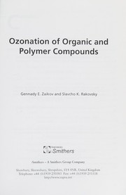 Cover of Ozonation of organic and polymeric compounds by G. E. Zaikov