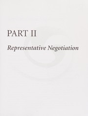 Front cover of The theory and practice of representative negotiation by Colleen M. Hanycz