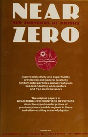 Cover of Near zero by J. D. Fairbank