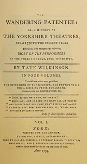 Cover of The wandering patentee by Tate Wilkinson
