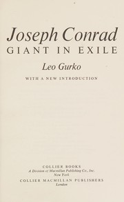 Cover of Joseph Conrad by Leo Gurko