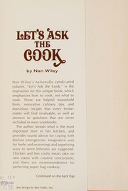 Cover of Let's ask the cook by Nan Wiley