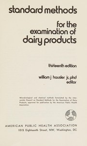Front cover of Standard methods for the examination of dairy products by William J Hausler
