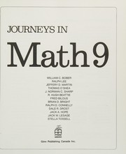 Cover of Journeys in math 9 by William C. Bober