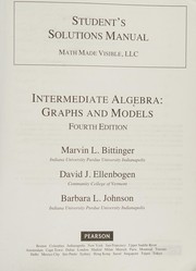 Front cover of Student's Solutions Manual for Intermediate Algebra by Marvin L. Bittinger