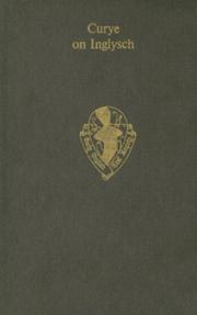 Cover of Curye on Inglysch by Constance B. Hieatt