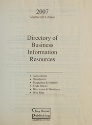Front cover of Directory of Business Information Resources (2007) (Directory of Business Information Resources (Paperback) ) (14TH ed.) by Laura Mars Proietti