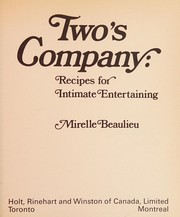 Cover of Two's company by Mirelle Beaulieu