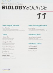 Cover of Pearson investigating science BiologySource 11 by Lionel Sandner