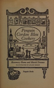 Cover of Penguin cordon bleu cookery by Rosemary Hume