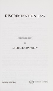 Front cover of Discrimination law by Connolly, Michael (Law teacher)