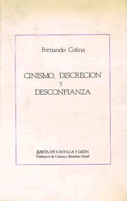 Front cover of Cinismo, discreción y desconfianza by Fernando Colina