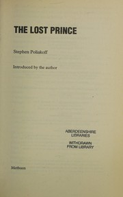 Cover of The lost prince by Stephen Poliakoff