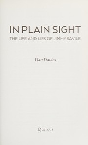 Cover of In plain sight by Dan Davies