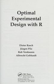 Cover of Optimal experimental design with R by Dieter Rasch