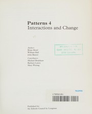 Cover of Patterns by Great Britain. Schools Council. Integrated Science Project.
