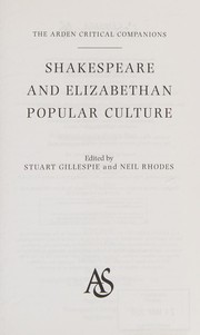 Front cover of SHAKESPEARE AND ELIZABETHAN POPULAR CULTURE; ED. BY STUART GILLESPIE by Stuart Gillespie