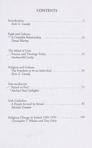 Front cover of Faith and Culture in the Irish Context by E.G. Cassidy