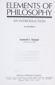 Cover of Elements of philosophy by Samuel E. Stumpf