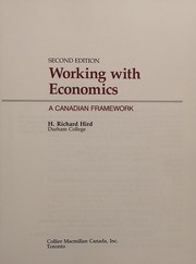 Cover of Working With Economics by Richard Hird