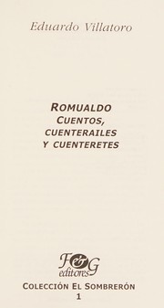 Cover of Romualdo by Eduardo P. Villatoro