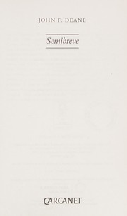 Cover of Semibreve by John F. Deane