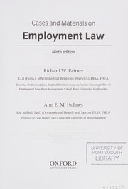 Front cover of Cases and Materials on Employment Law by Richard Painter