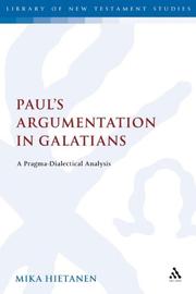 Front cover of Paul's Argumentation in Galatians by Mika Hietanen