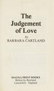 Front cover of The judgement of love by Barbara Cartland