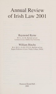 Cover of Annual review of Irish law, 2001 by Raymond Byrne