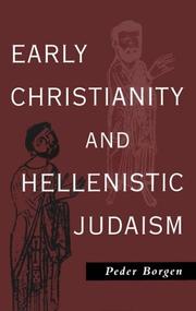 Front cover of Early Christianity & Hellenistic Judaism by Peder Borgen