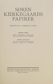 Front cover of Soeren Kierkegaards papirer by Søren Kierkegaard
