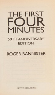 Cover of First four minutes by Roger Bannister
