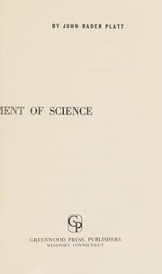 Front cover of The excitement of science by John Rader Platt