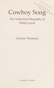 Cover of Cowboy Song by Graeme Thomson