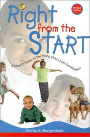 Front cover of Right from the Start by Shirley K. Morgenthaler