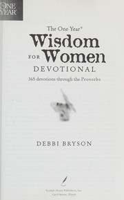 Front cover of One Year Wisdom for Women Devotional by Debbi Bryson