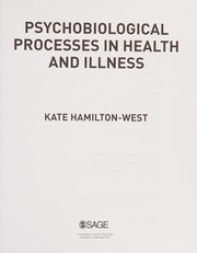 Front cover of Psychobiological Processes in Health and Illness by Kate Hamilton-West
