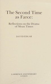 Cover of Second Time as Farce by David Edgar