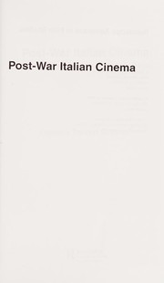 Front cover of Post-war Italian cinema by Daniela Treveri Gennari