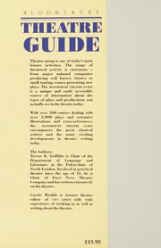 Cover of Bloomsbury theatre guide by Trevor R. Griffiths