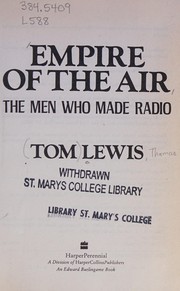 Front cover of Empire of the Air by Tom Lewis