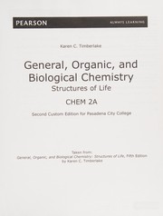 Front cover of General, Organic, and Biological Chemistry by Karen C. Timberlake