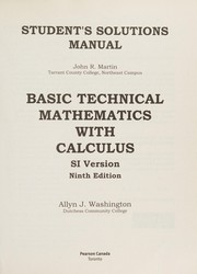 Cover of Basic technical mathematics with calculus by John Robert Martin