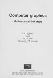 Cover of Computer graphics by P.A. (Patricia A.) Egerton