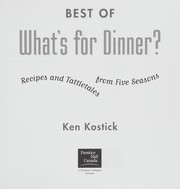 Cover of Best of What's for dinner? by Ken Kostick