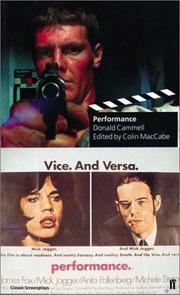 Cover of Performance by Donald Cammell