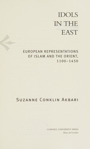 Front cover of Idols in the east by Suzanne Conklin Akbari