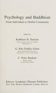 Cover of Psychology and Buddhism by [name missing]