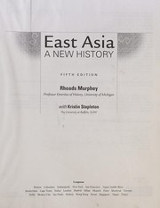 Front cover of East Asia by Rhoads Murphey